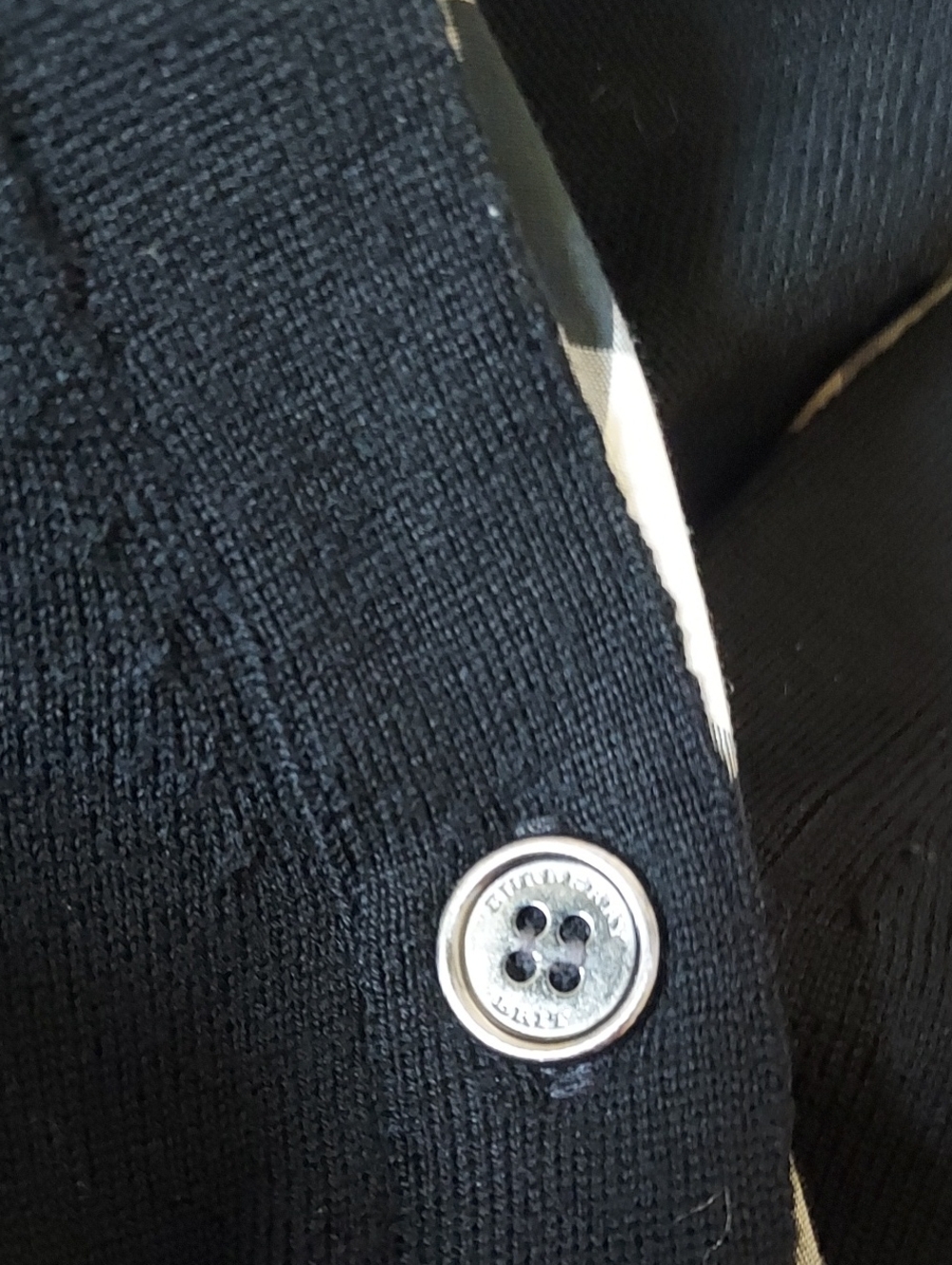Burberry Cardigan Black M - Picture 5 of 10